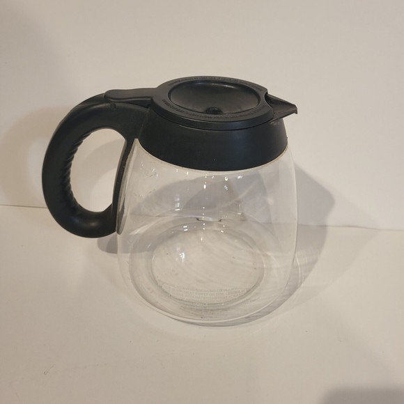 Mr. Coffee 12 Cup Coffee Maker Replacement Glass Carafe Handle & Lid - Picture 5 of 7